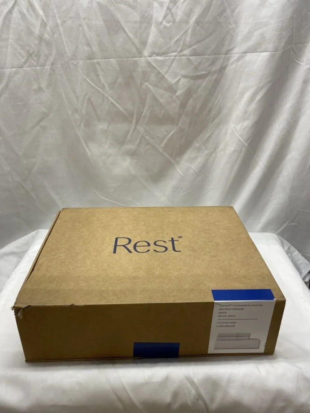 Rest Evercool + Cooling starter Sheet Set Queen Arctic White New with Tags